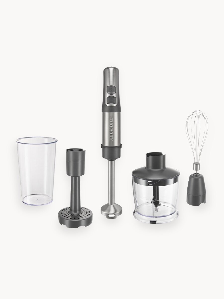 Блендер погружной редмонд BH400, 4 в 1: Блендер, Миксер, Чаша-измельчитель, Насадка для пюре