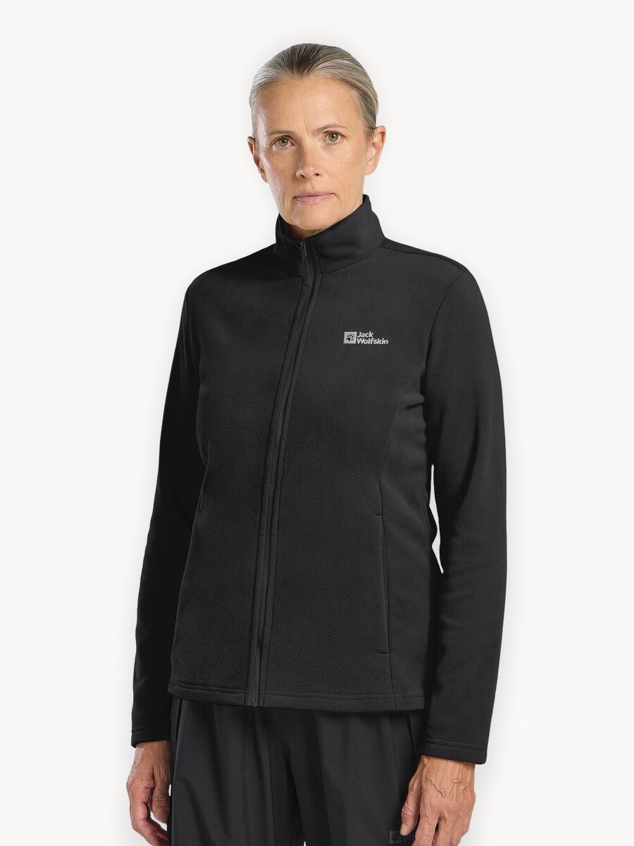 Толстовка Jack Wolfskin TAUNUS Full Zip, размер XL, , чёрный