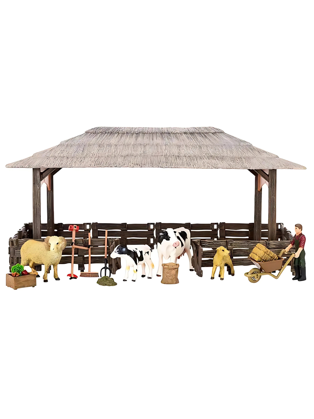 Игровой набор "На ферме", фигурки, домик, для детей от 3 лет — фото 1