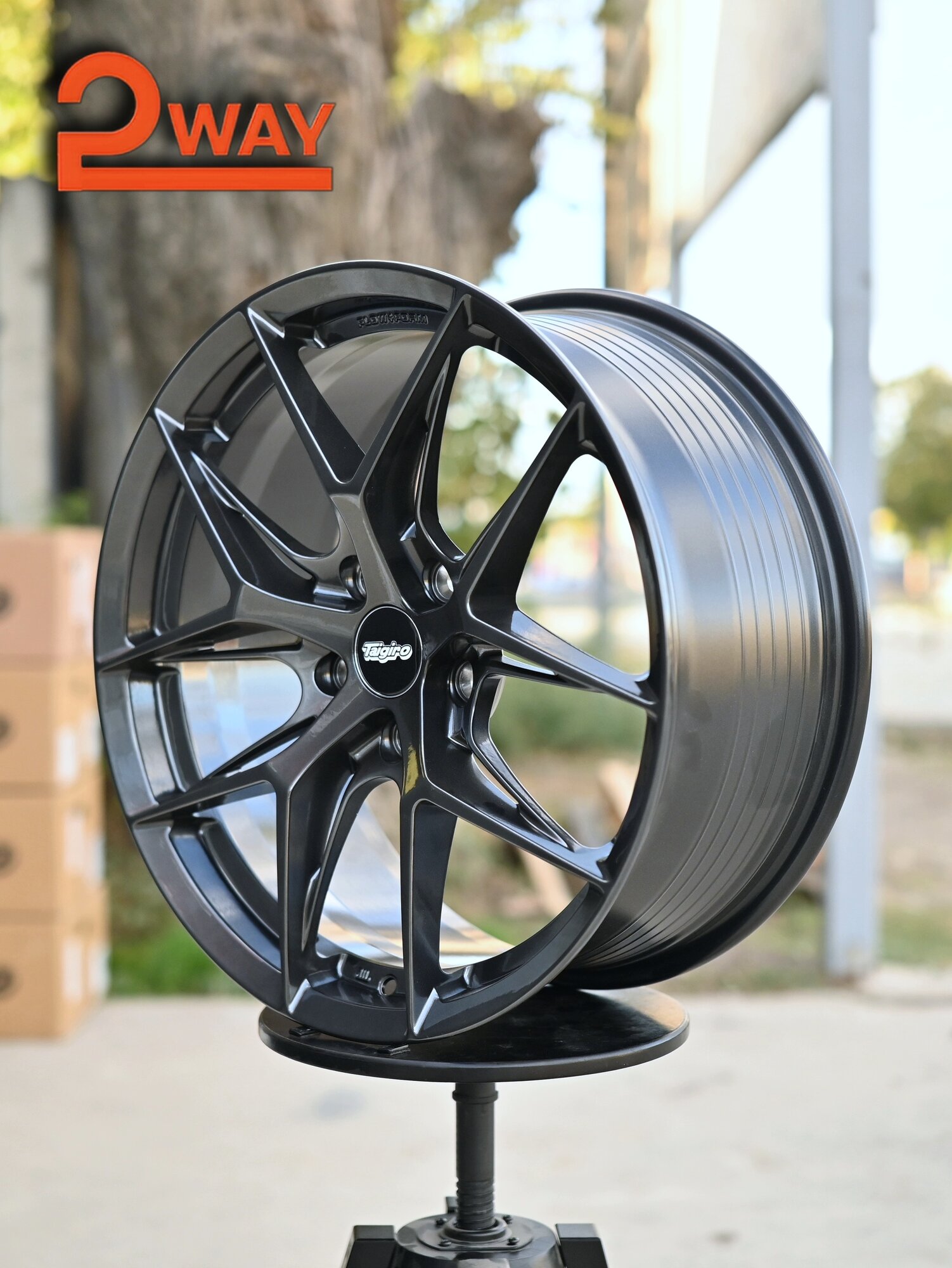 Taigiro Топ дизайн Колесный диск Литой R18 Диск Taigiro FF117 8J ET38 5*112 Black Chrome