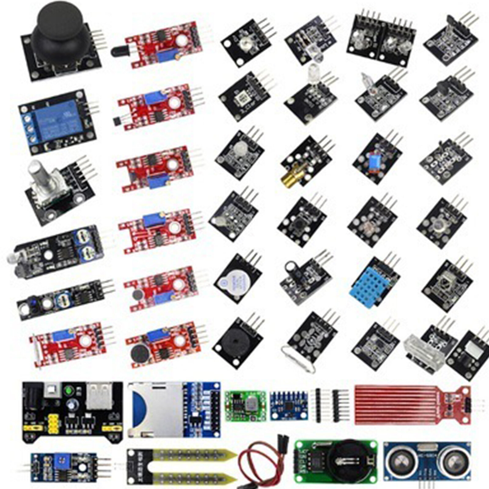 Для Arduino 45 in1/37 in1 Сенсорные модули Стартовый комплект Датчики для UNO R3 Mega2560 Для Arduino