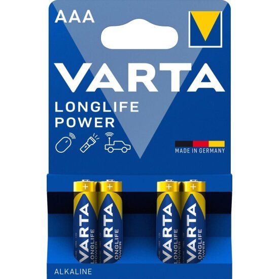 Элемент питания Varta Longlife Power LR03 AAA бл 4
