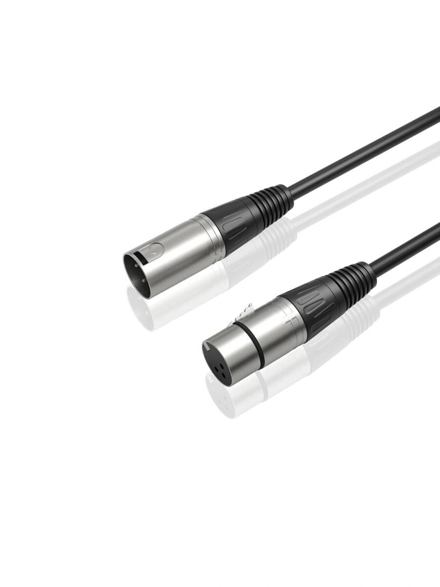 Кабель для XLR-микрофонов универсальный Fifine L9C (Black) / 1,8 метра — фото 1