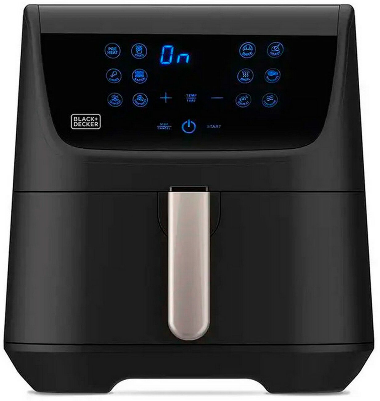 Аэрофритюрница Black+Decker BXAF5500E дисплей 12 программ черный