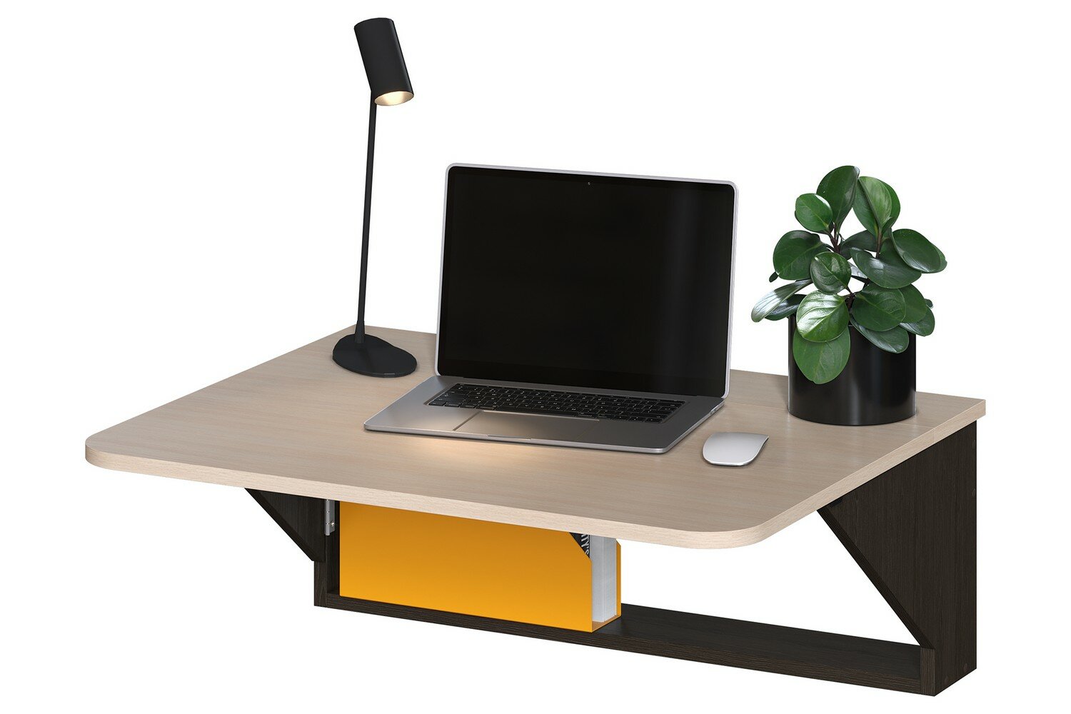 Откидной стол МагМебель СО-4 венге + молочный дуб