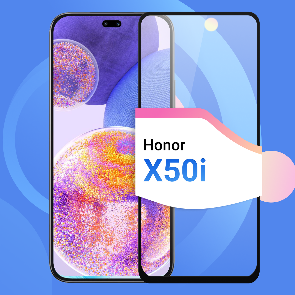 Защитное стекло Глянцевое на Huawei Honor X50i / Противоударное олеофобное стекло для Хуавей Хонор Х50 ай