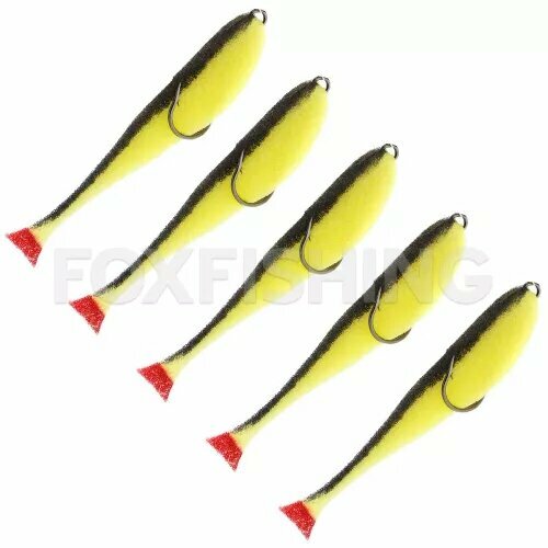 Поролоновые рыбки Контакт Незацепляйка 8см желто-черная 5 шт.