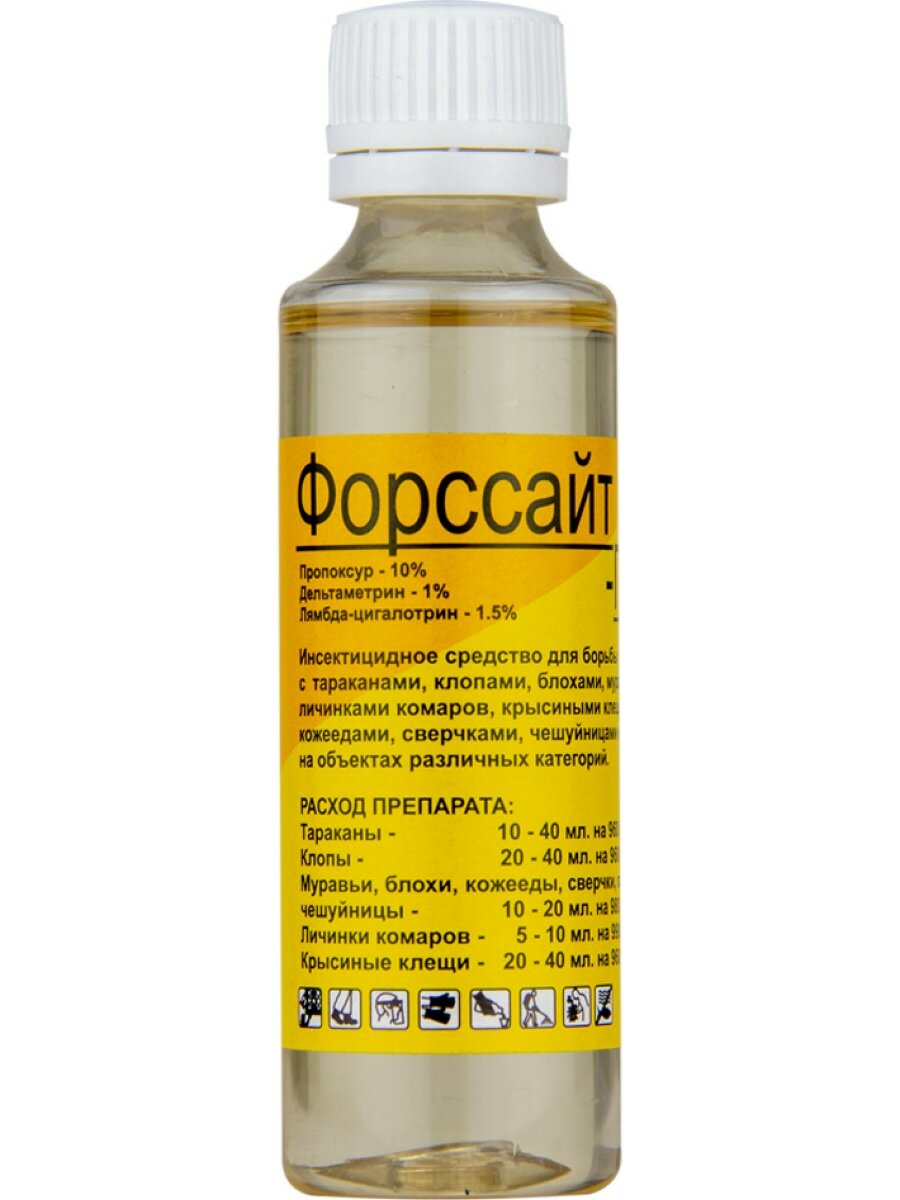 Форсайт (Форссайт) про средство от клопов, тараканов, блох, муравьев, 50 мл — фото 1