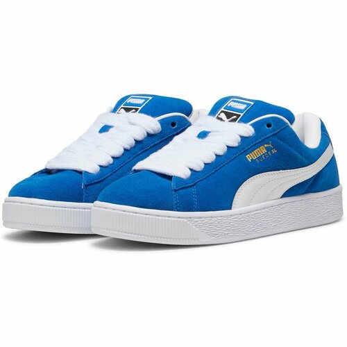 фото Кроссовки puma suede xl, полнота 6 (ru)/ на среднюю стопу, размер 42, бело-синий