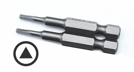 Бита намагниченная треугольная TA30х50мм 2шт. сталь S2 SGS