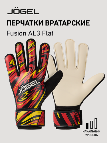 Изображение товара Вратарские перчатки футбольные Jogel Fusion AL3 Flat, цвет красный, размер 7