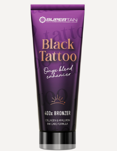 Изображение товара Крем для солярия SUPERTAN Black Tattoo 400x Bronzer 200 мл (с защитой татуировок)