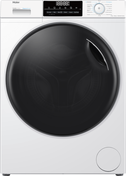 Стиральная машина с сушкой Haier HWD80-BP14929A белая на 8 кг и 5 кг сушки, отжим 1400 об/мин — фото 1
