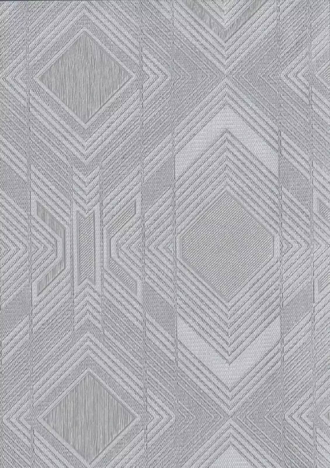 Обои EURO DECOR1133-11 винил на флизелине светло-серые 1.06 х 10 м