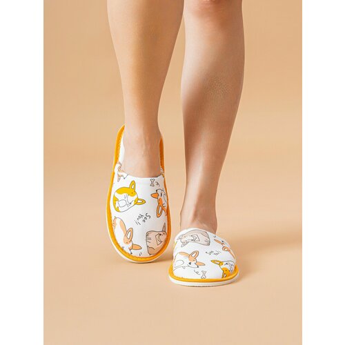 фото Тапочки ivshoes, размер 36-37, оранжевый, белый
