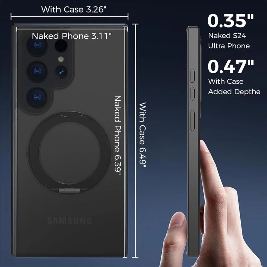 Смартфон Samsung Galaxy S24 Ultra, 12ГБ/256ГБ, 6.8", экран 4К, черный