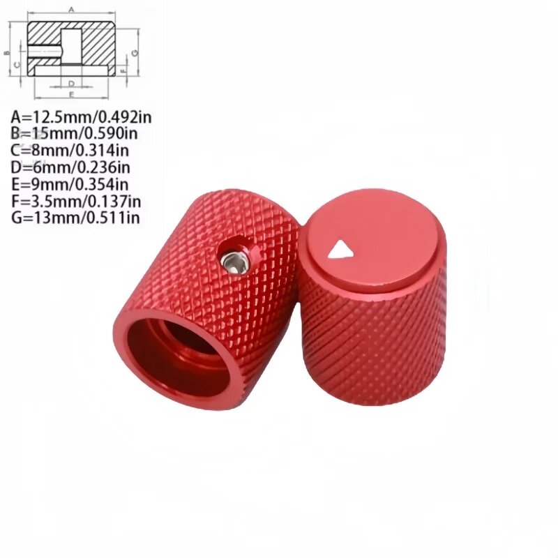 Крышка потенциометра для гитары Red