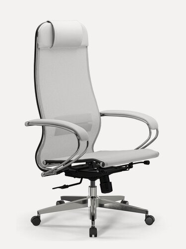 Изображение товара Кресло компьютерное МЕТТА-4/подл.131/осн. Synchro 004, Сетка, Белый