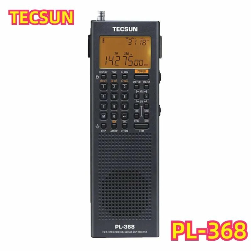 Новое радио TECSUN PL-368 Mini Portable SSB Audio 64-108MHZ DSP ETM ATS FM-Stereo MW SW World Band Stereo Radio