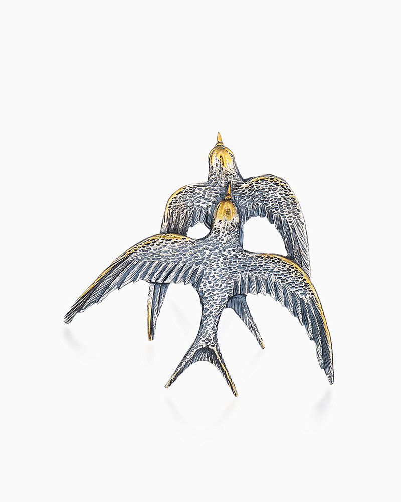 Брошь SARKISSIAN, серебро, 925 проба