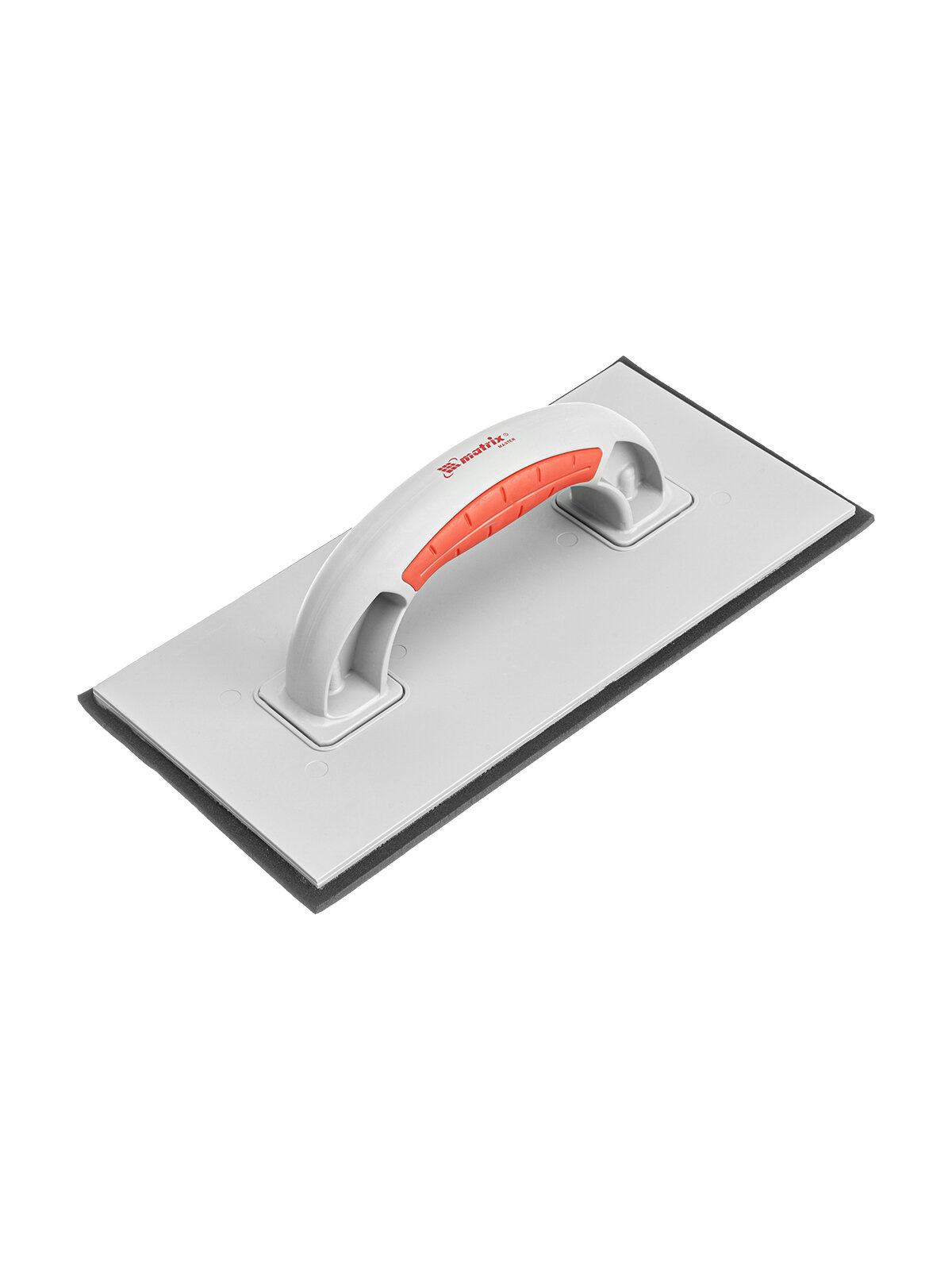 Терка пластмассовая Matrix резиновое покрытие 4 мм 270x130 мм двухкомпонентная ручка 86808