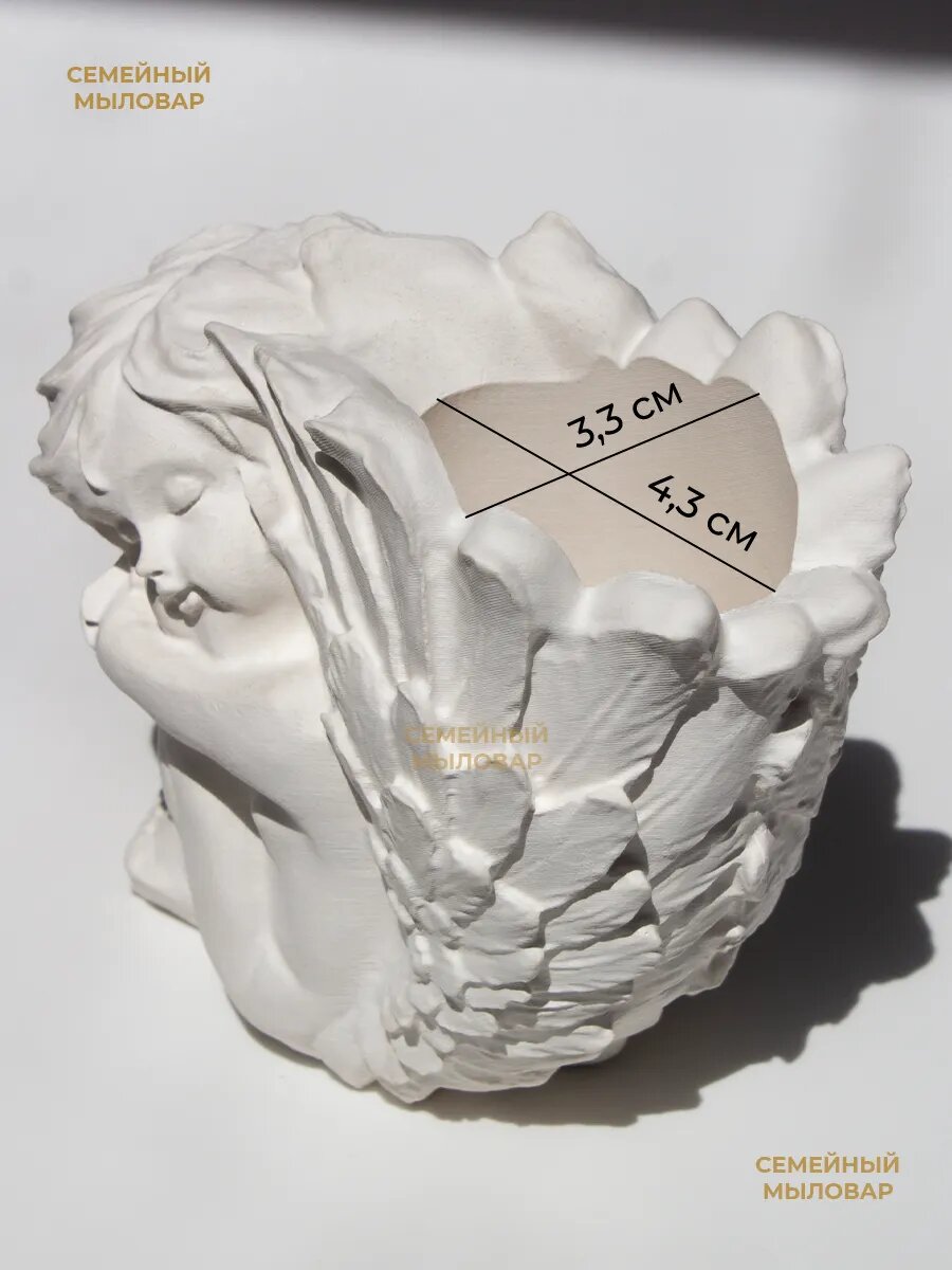 Силиконовый молд для гипса / кашпо ангел — фото 1