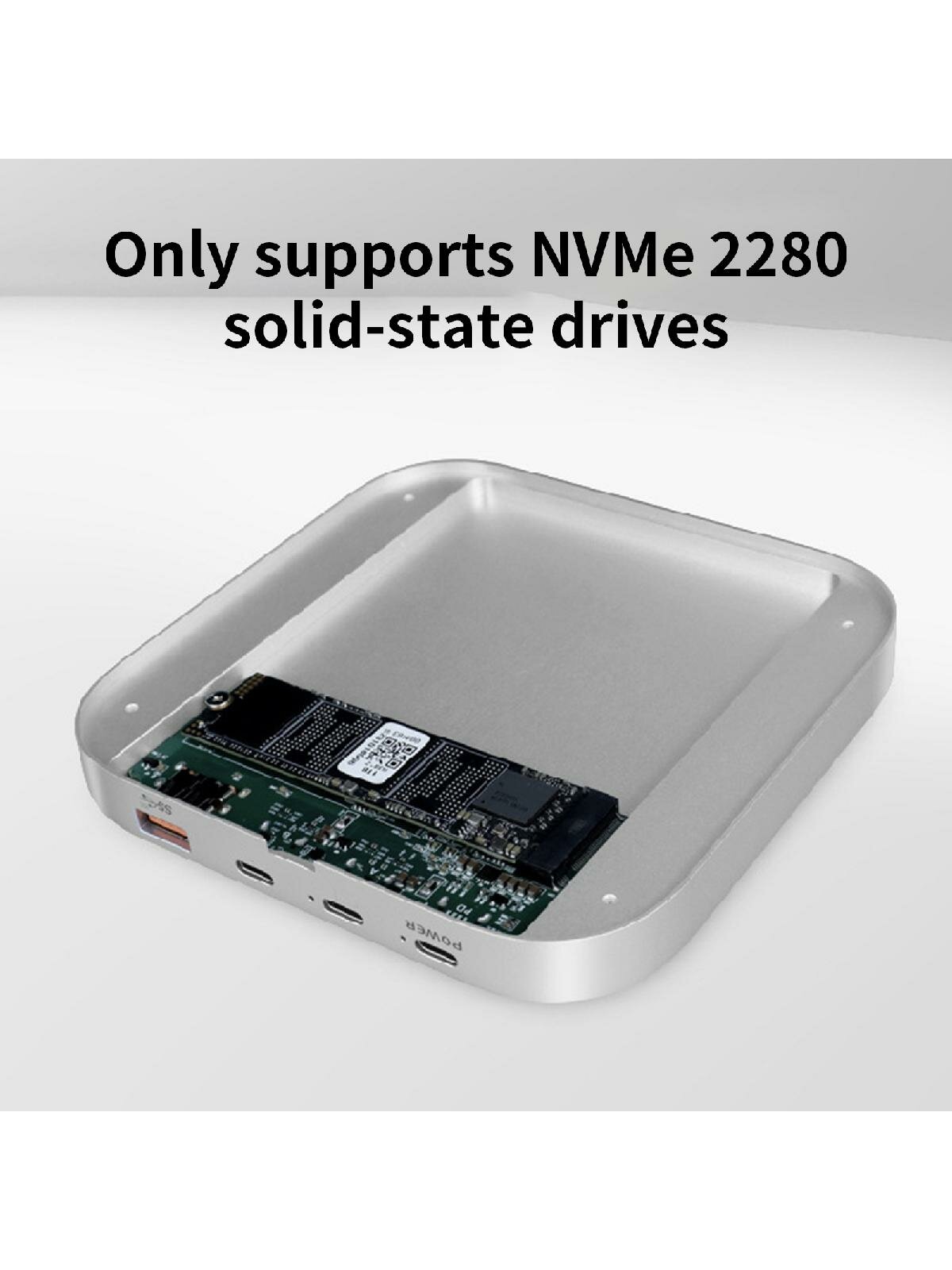 Fast 40Gbps Solid Disk Enclosure Hub For Mini Computer With NVMe PCIe Support And USB4 Host — фото 1