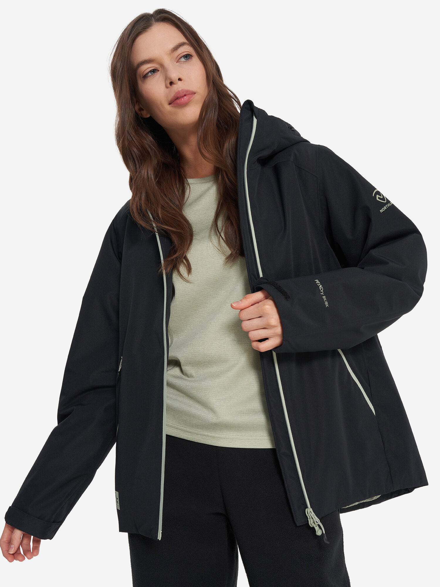 Куртка спортивная Northland Professional Women's Hiking Padded Jacket размер 48 черный