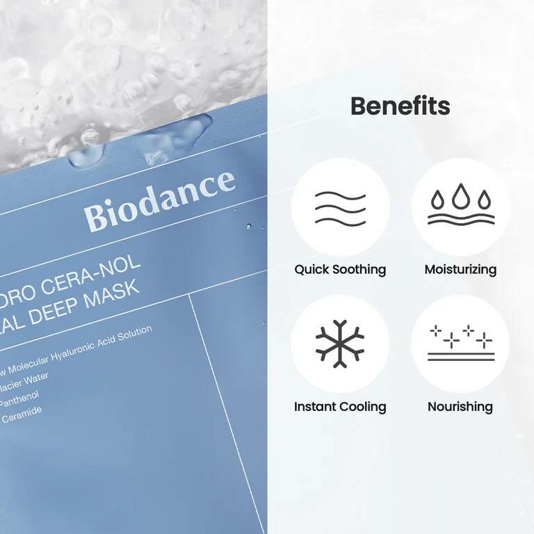 Маска Biodance Hydro Cera-Nol Real Deep, для глубокого увлажнения кожи