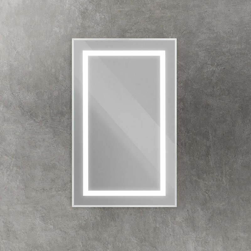 Зеркало BelBagno Kraft 50x80 с подсветкой сатин
