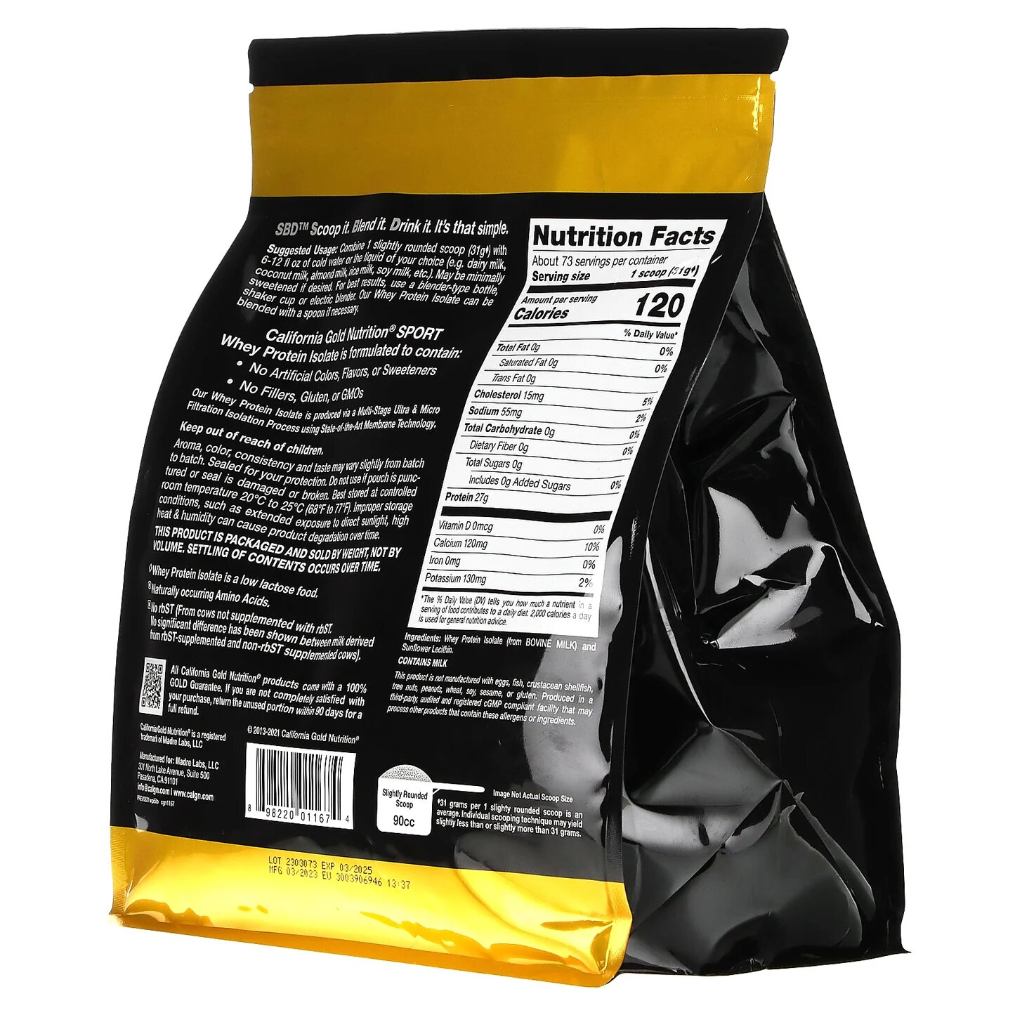 CGN Very Vanilla whey isolate 907g вкус ваниль изолят протеин натуральный — фото 1