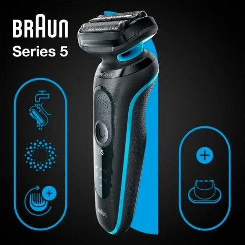 Электрическая бритва Braun Series5 51-B1200S Black/Blue с триммером