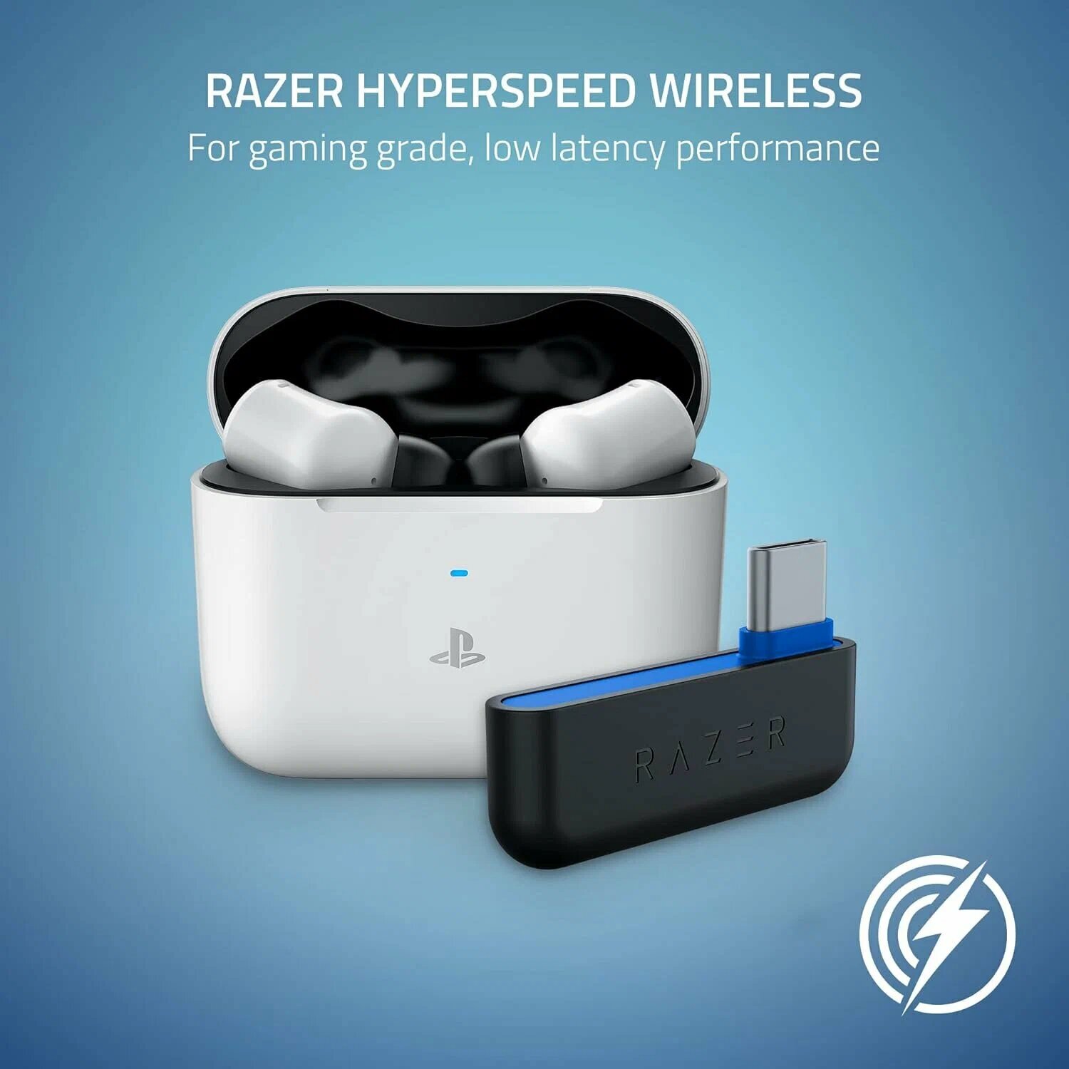 Игровые беспроводные наушники Razer Hammerhead HyperSpeed (PlayStation Licensed)