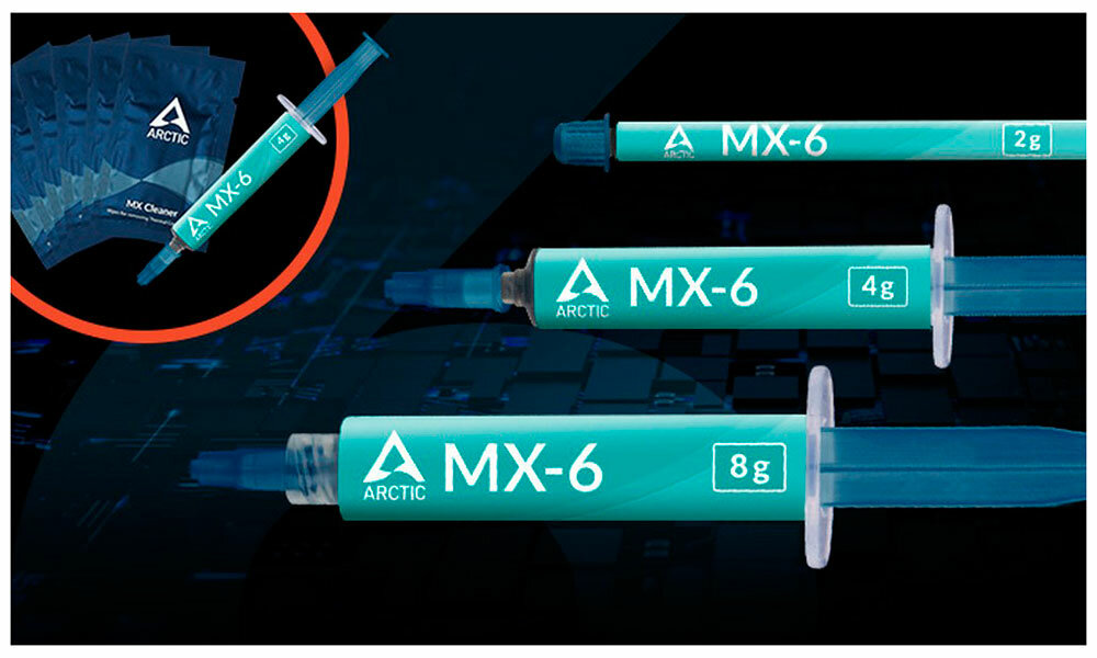 Термопаста Arctic MX-6 Thermal Compound 2-gramm (ACTCP00079A) — фото 1