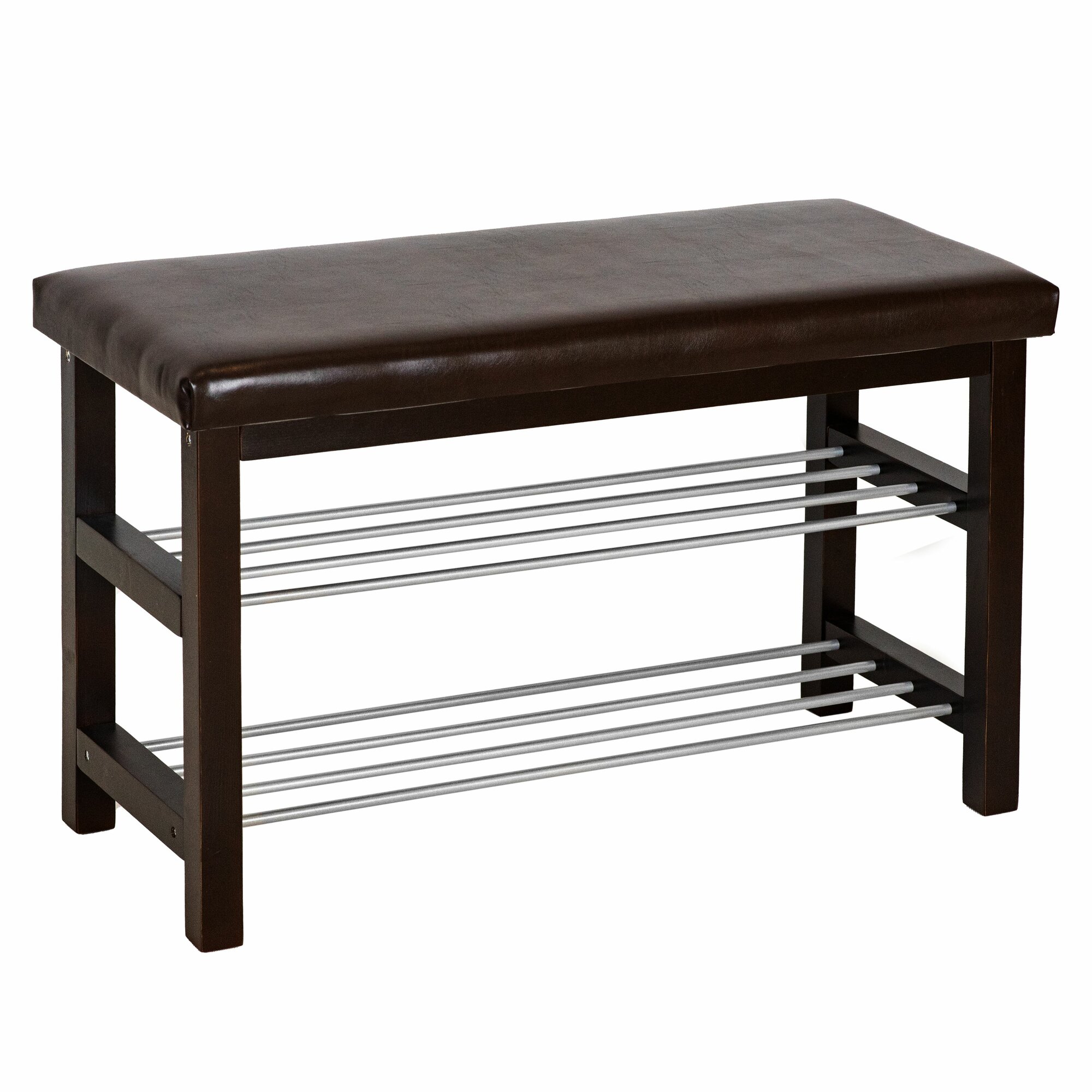 Банкетка BeautyStyle 4 темно-коричневый/экокожа коричневый