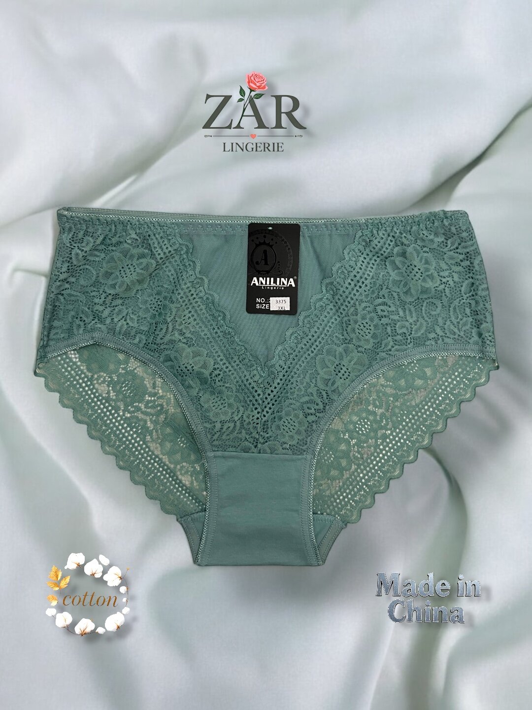Трусы  3375, размер 5XL, марсала