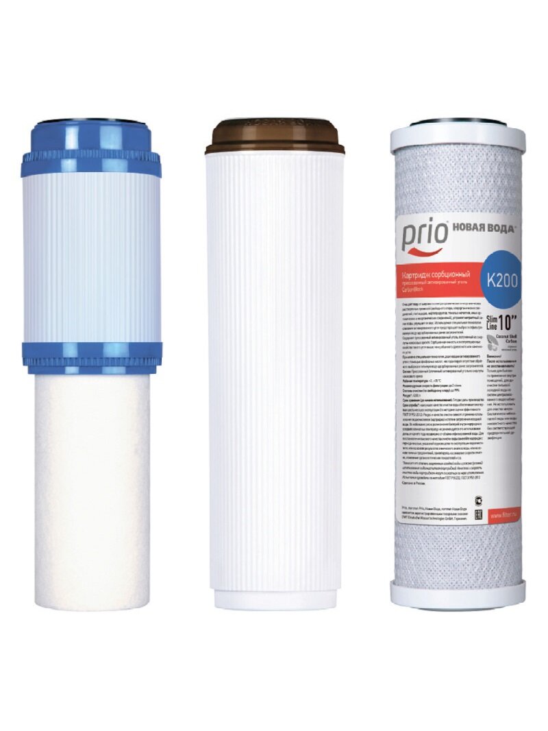 Prio Новая Вода K606 комплект картриджей для фильтра Praktic EU312 (K604+K400+K200)