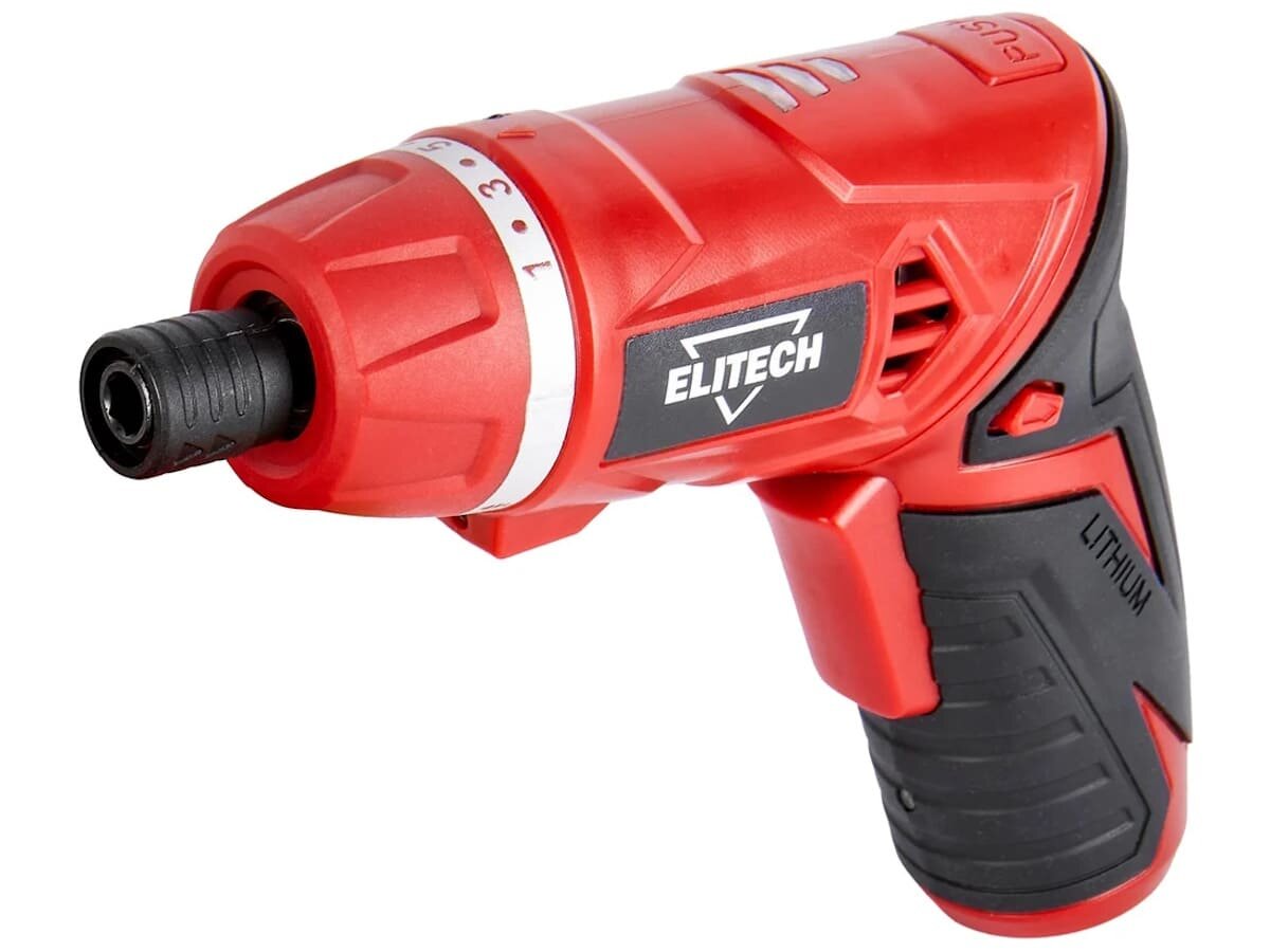 Аккумуляторная отвертка Elitech ША 036Л (3.6 В 1.5 А·ч кейс биты)