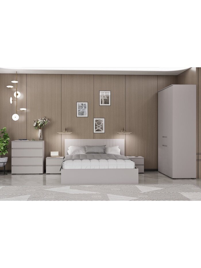 Спальный гарнитур «Лора» комплект 6 предметов цвет кашемир