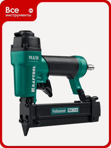 Изображение товара Пневматический нейлер KRAFTOOL шпильки тип P0.6, 12-30 мм 31963, 6, 12-30 мм 31963 - профессиональный финишный нейлер