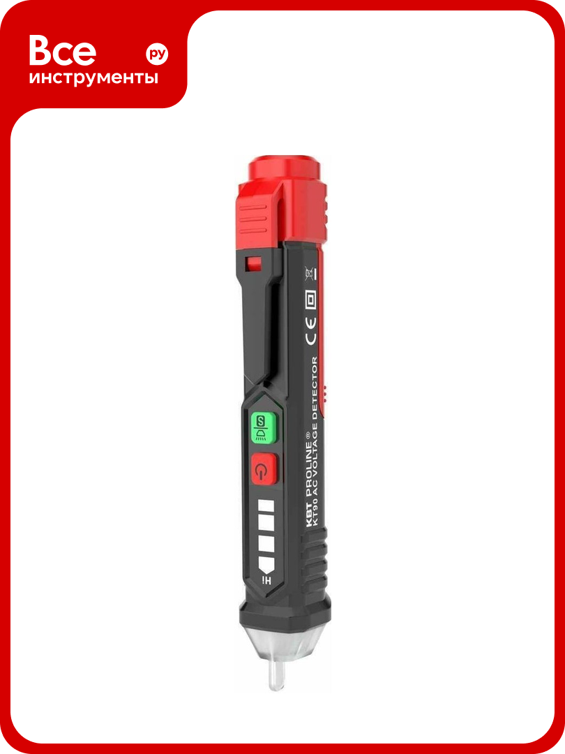 Бесконтактный детектор напряжения КВТ КТ 90 PROLINE 87242