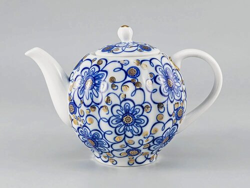 Изображение товара Чайник заварочный "Вьюнок" форма Тюльпан, 600мл, Императорский фарфоровый завод