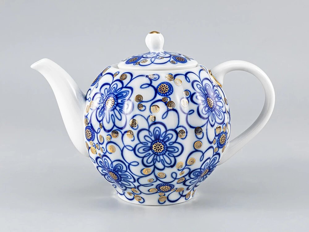 Чайник заварочный "Вьюнок" форма Тюльпан, 600мл, Императорский фарфоровый завод
