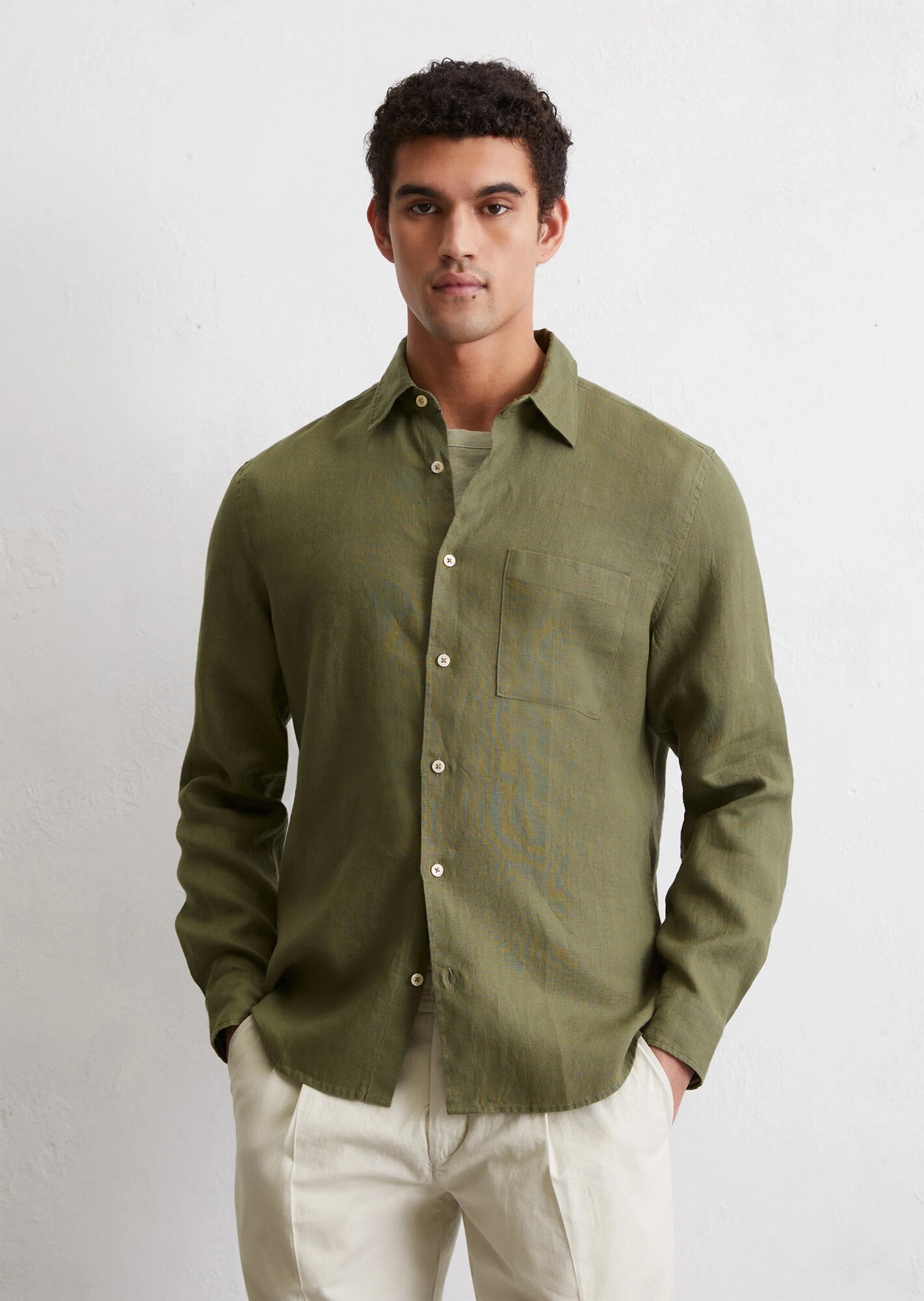 Рубашка Marc O'Polo, размер XL, зеленый,