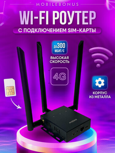 Изображение товара Роутер с сим картой WiFi 4G/5G