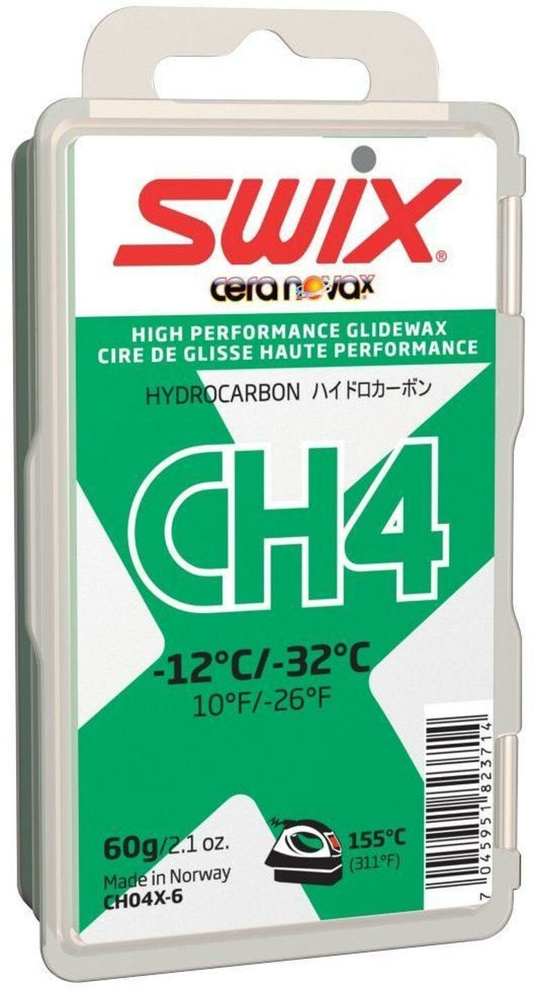 Мазь скольжения Swix "CH4X Green, рабочая температура от -32° до -12°С, 60 г