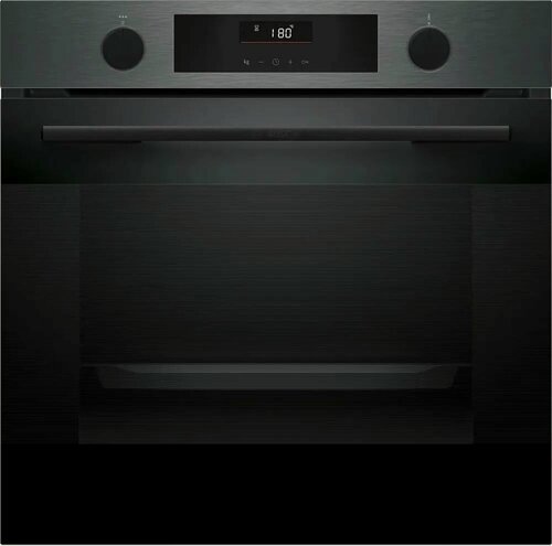 Изображение товара Электрический духовой шкаф BOSCH HUA736EG0T, 59.5 см, 76 л, 8 режимов, гидролиз + EcoClean, чёрный