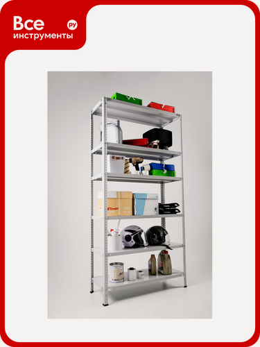 Изображение товара Стеллаж ООО фурама СТФ 2000x700x500 мм, 6 полок, серый СТФ207050-6