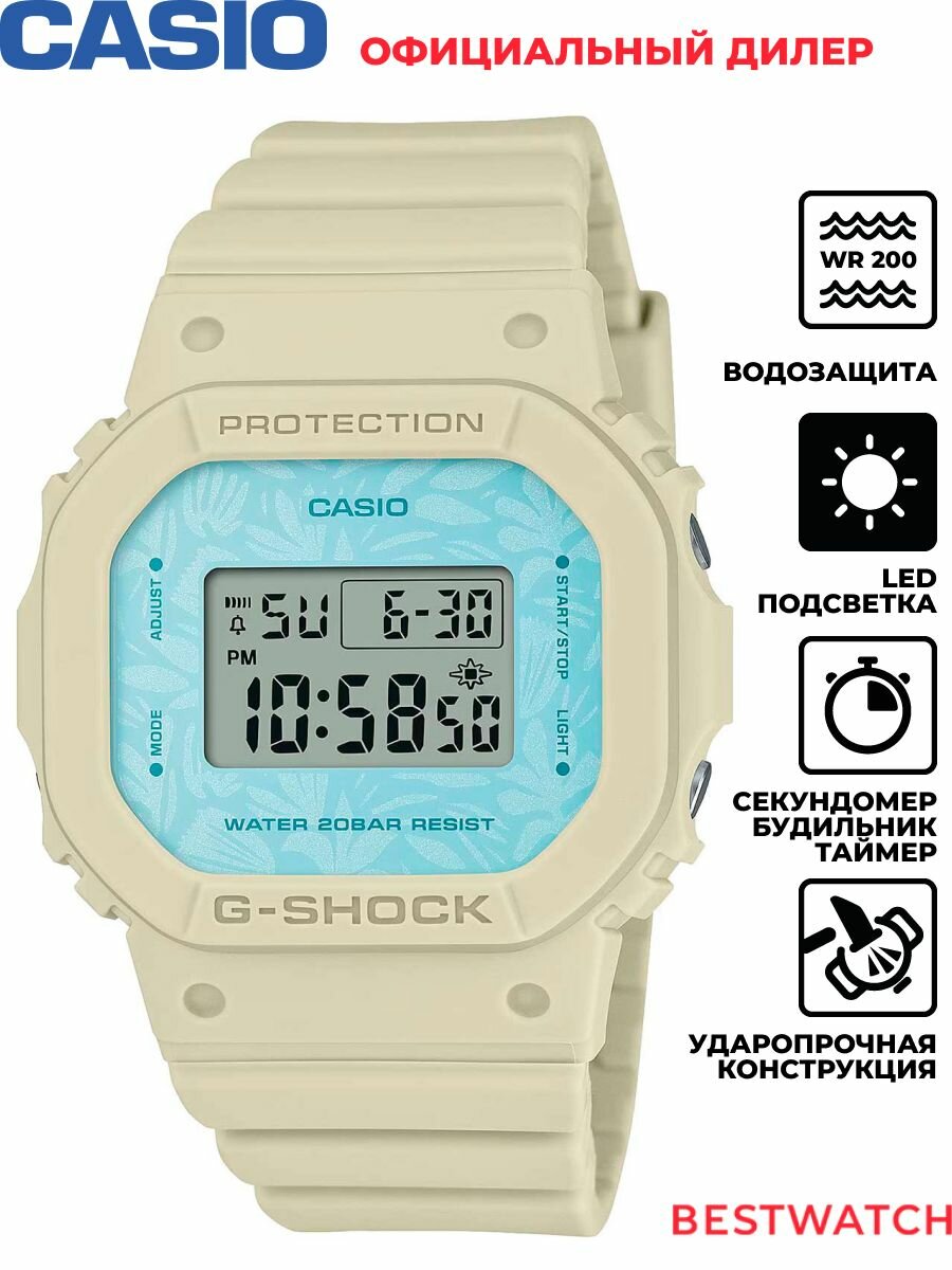 Наручные часы CASIO, голубой,