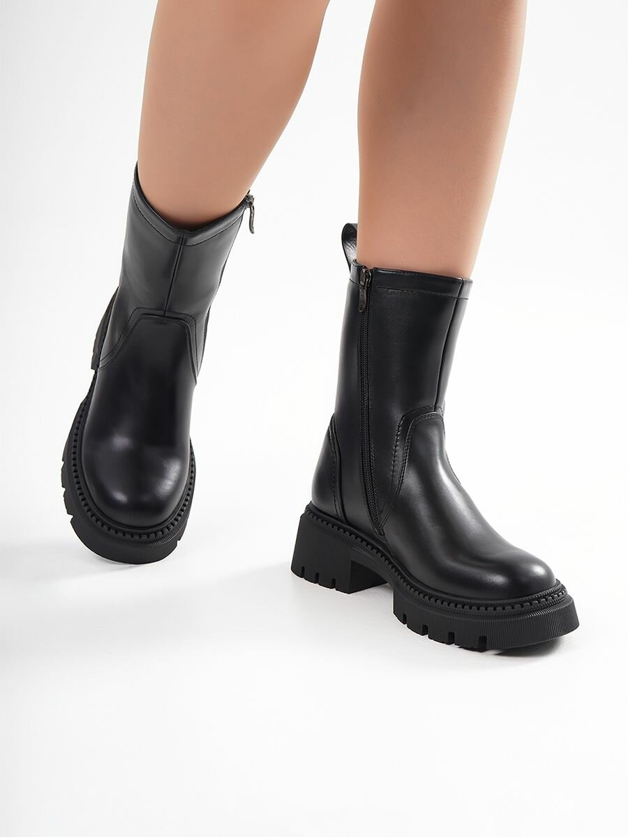 Полусапоги T.Taccardi полнота G (EU)/ на среднюю и широкую стопу размер 40 черный